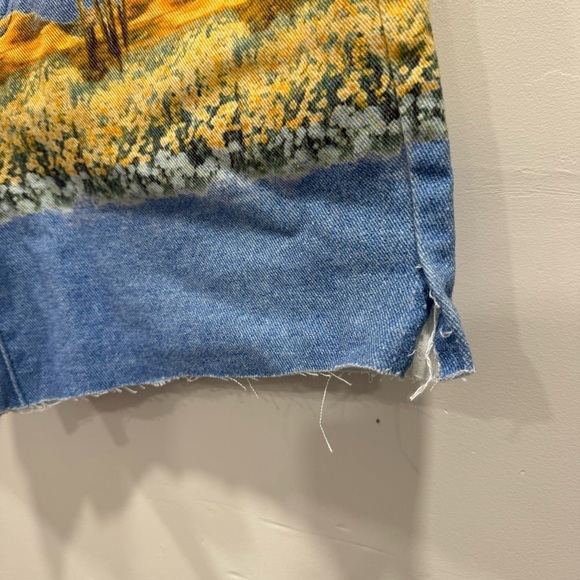 Machine Desert aprint Jean Shorts Light Wash Size 5 Ragstock - Picture 3 of 8